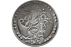 NLR FUN NLR 12 constelación de Monedas conmemorativas Aries/Tauro/Géminis/Cáncer/Leo/Virgo/Libra/escorpión/Sagitario/Capricornio/Acuario/Piscis Recuerdo Artes Colección-1 PC (Virgo)