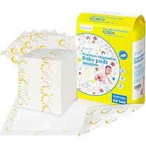100-Count Baby Disposable Underpads - Super Absorbent Changing Pads 13x18 Inch-682750