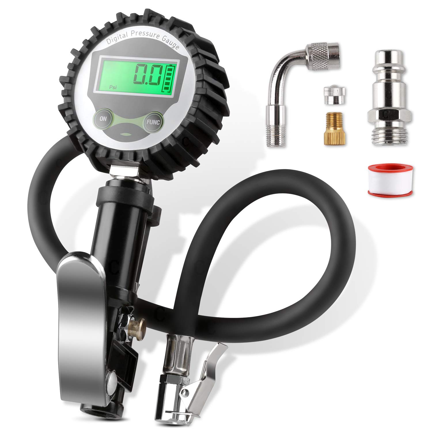 MANOMETRO PRESSIONE PNEUMATICI AUTOMOBILE 0,5 -7,5BAR - Foto 3