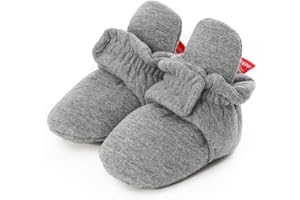 EDOTON Stivali Invernali per Neonato Unisex Fondo Morbido Antiscivolo Stivali da Neve Bambino Cotone Piatto Pelliccia Calzino Bootie Regolabile
