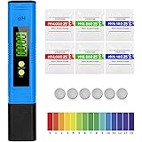 PH Messgerät Wasserqualität Tester, Mture Digital PH Wert Messgerät mit LCD Anzeige ATC Wasserqualität Tester für Trinkwasser
