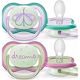 Philips Avent Philips SCF376/19 Ultra Air Night Gece Emziği 0-6 ay (Karanlıkta Parlar), SCF376/19