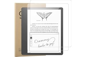 MEMELOKA Vetro Temperato per Kindle Scribe 2024/2022 10.2 Pollici, 2 Pezzi Durezza 9H Antigraffio HD [Anti-Impronta][Senza Bolle][Facile da installare] Pellicola Protettiva per Kindle Scribe