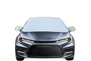 ‎UYTAG Sonnenschutz Auto Frontscheibenabdeckung Magnetische Auto Windschutzscheibenabdeckung, Sonnenschutz Autoabdeckung mit Seitenspiegelabdeckung Faltbare Auto Abdeckung für Staub, Sonne(148 * 116cm)