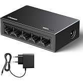 UGREEN 5 Port Gigabit Ethernet Switch 10/100/1000Mbps Plug and Play | No Configuration Low Consumption MDI/MDIX Automatic Dup