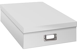 PIONEER PHOTO ALBUMS Pioneer Jumbo Caja de almacenaje de Recortes, Crafters Blanco, 14 3/4 "x 13" x3 3/4 "