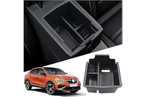 Ruiya Compatible with Renault Arkana 202 2022 2023 Centre Console Storage Box, Arkana Armrest Organiser Tray Centre Armrest Car Arkana Accessories Storage Box Centre Armrest Glove Box