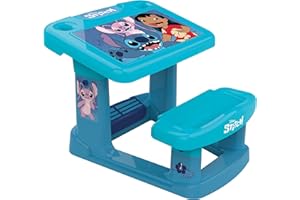 Chicos - Banco Scuola Stitch | Scrivania Bambini Stitch | Banco asilo con scomparti | Ideale per giocare, dipingere e imparare | A partire dai 2 anni (51025)