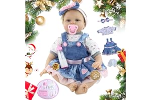 ZIYIUI Bambola Reborn Femmina 22 Pollici Realistico Vinile Silicone Morbido Simulazione Bambino 55 CM Bambole Reborn Babies Regalo di Compleanno Giocattoli