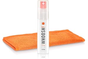 WHOOSH! - On-the-Go Screen Shine Hygiene Spray I Resists Fingerprints I Screen Cleaner for Computers, Laptops, Tablets, Mobile Devices, e-Readers I eliminates Bacteria I incl. Microfibre Cloth - 30ml