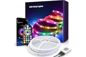 NEXILLUMI Led Strip Lights 30m, RGB Music Sync Color Changing Led Light with Smart App Control Remote, for Bedroom Room Lighting Flexible Home Decoration