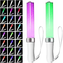 2 Bastoncini Luminosi LED Multicolore - 24 Colori, 25 Cm, Per Feste, Concerti, Compleanni E Halloween - Foto 2