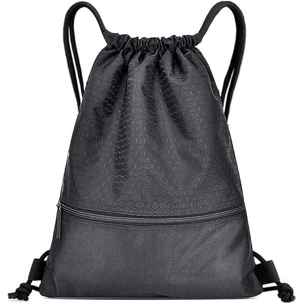 Meister XL Sac à Cordon Imperméable – Noir Réfléchissant, Gym Piscine