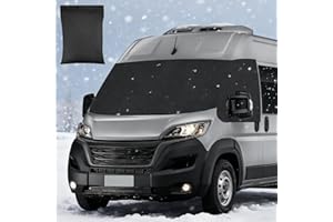 KAMOLY Auto Windschutzscheiben Abdeckung für FIAT Ducato, 600D Scheibenabdeckung Transporter Frontscheiben Set Anti Frost Ice Staub, Frontscheibe Wrap Blackout Thermo Cover für FIAT Panel Van