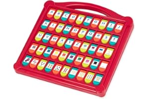 Battat – Alfabet 'Ukryj & Seek' – 50 wyskakujących kształtów, kolorów, liter i cyfr – zabawki edukacyjne dla małych dzieci – wolne od BPA i ftalanów – Zabawki edukacyjne dla przedszkolaków