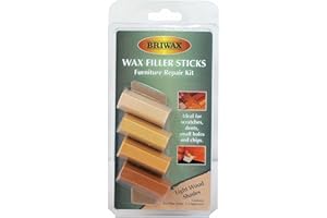 Briwax Filler Sticks Light – Quick Wood Repair for Scratches, Cracks & Nail Holes | Assorted Shades