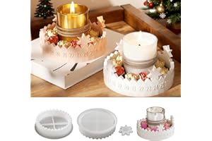 A RAY OF SUNSHINE Gießformen Silikon Adventskranz,Gießform Adventskranz,gießformen Silikon Kerzenhalter Stern,Gieß-formen Stern Silikonform,Silikonformen Gieß-formen Weihnachten,für DIY Kerzen Adventskalender