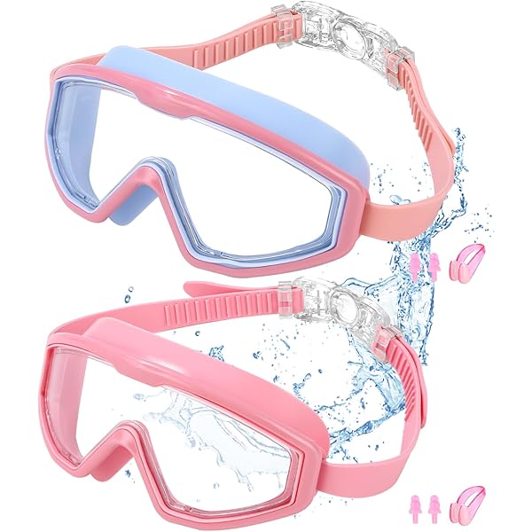 EPicsoa Kinder Schwimmbrille | Anti-Beschlag & Wasserdicht | UV-Schutz Für Mädchen & Jungen 3-16