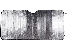 Amazon Basics UV Reflecting Foldable Front Windshield Sun Shade - 51'' x 23'', 2-MM Thickness