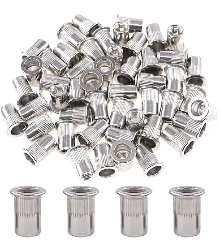 Ulisem 170 Pezzi In Acciaio Inox Rivetto Dado Strumento Testa Piatta E Filettata M3 M4 M5 M6 M8 M10 Tipi Di Dadi 89467240