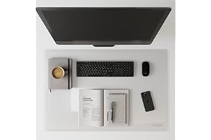 ‎OFFICE POINT GERMANY OFFICEPOINT Schreibunterlage Matt Transparent | 50 x 70 cm | große Schreibtischunterlage mit mattierter Oberfläche für Büro und Arbeitsplatz | abwischbar | rutschfest