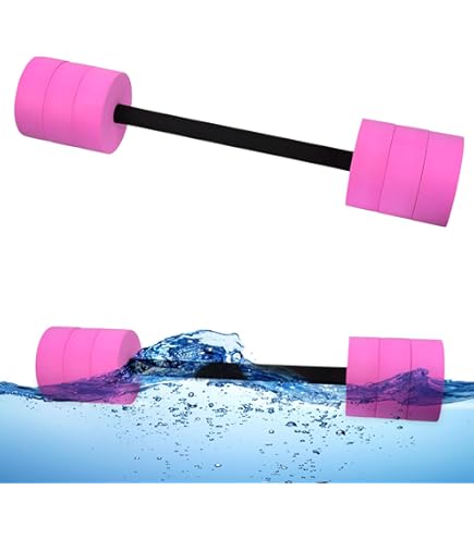 Haltères Aquatiques En Mousse EVA - Lot De 2 - Pour Aquagym, Aquafitness - Environ 27 Cm - Flottants, Légers, Sèchent Vite