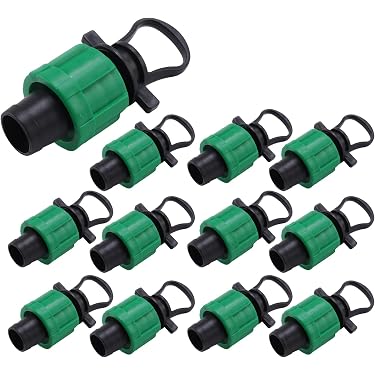 Set 4 Pezzi Raccorderia Veloce Per Tubo Da Giardino 1/2 Pollice – Con Valvola Di Regolazione E Giunti