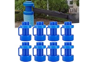 Aohcae Zaślepki do trampoliny, 8 sztuk, części zamiennych, Ø 25 mm, nakładki na słupki (niebieskie)