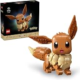 LEGO Pok&eacute;mon Eevee 72151 - Yetişkin Kadınlar ve Erkekler i&ccedil;in Otantik Detaylar İ&ccedil;eren Duruşu Ayarlanabilir Dekoratif Koleksiy