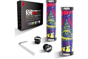 Chooee Silicone Mountain Bike Grips, MTB Grips Double Lock on Bicycle Handlebar Grip AJT