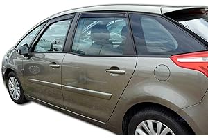 J&J AUTOMOTIVE | Heko Deflecteurs d'air Déflecteurs de Vent Compatible avec C4 Picasso 5P. Berlina 2006-2013, Ensemble 4 pcs, Aérodynamique