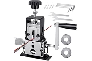 Macchina Spellacavi, Shulltji Spellacavi Elettrici con 2 Lame, Macchina Spela Cavi Elettrico Manuale, Spelacavi Elettrica per Cavo da 1-25mm, Spelacavi Manuale per il Riciclaggio del Filo di Scarto