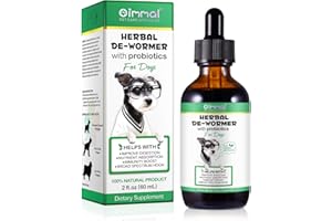 JSBNQRMZ Natural Dewormer For Dogs & Cats,60ml Herbal De-Wormer with Probiotics for Dog,Intestinal Tract Support Formula,Gentle & Effective Wormer for Dogs