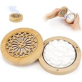 Duftstein für Ätherische Öle Diffuser Ätherische Öle Klein mit Hölzerner Räucherkiste für Aromatherapie in Schlafzimmer, Bade