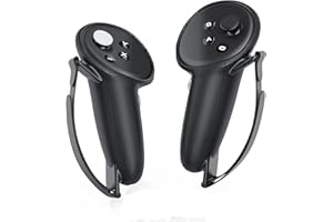 KYYOKE Funda de agarre de controlador compatible con accesorios Meta/Oculus Quest 3, agarres de controlador Quest 3 con correa de mano suave ajustable que se adapta a manos grandes y pequeñas,