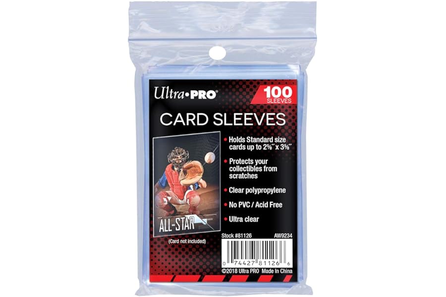 Ultra Pro - AW11739 - Card Protector Sleeves - - Transparent - 100 Piece