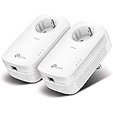 TP-Link Powerline Adapter Set TL-PA8010P KIT(1300Mbit/s Homeplug AV2, 2*2-MIMO, Steckdose, 2 Gigabit Ports, Plug&Play, kompat