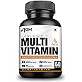 AS-IT-IS Nutrition ATOM Daily Multivitamin for Men & Women, 60 Capsules | Powerful Blend of 31 Vital Nutrients - Vitamins, Minerals, Herbal extracts & Probiotic for Enhancing Energy, Stamina & immunity| Supports Bone, Skin & Overall Health