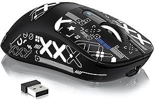 VGN GAMEPOWER X Attack Shark X3MAX PAW3950 bezprzewodowa mysz gamingowa Superlight, 42000 DPI, 49 g, ultralekka myszka optyczna, przełącznik optyczny, 2,4 G/BT/przewodowa, do 200 godzin, akumulator