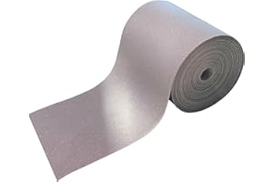 MARARDI Cinta Reflectante para Coser - Cinta Métrica [2 Metros x 50mm] no Adhesiva - [Gris] Poliéster 100% - Tribanda Tela de Seguridad Alta Visibilidad - Poder Reflectivo ≥380