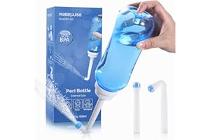 PROPODUSCHE Travel Bidet Bottle 500ml 16.9oz,Bottle Postpartum Essentials,Perineal Bottle for Postpartum Care,Personal Hygiene Care Portable Bidet(Blue)