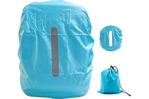CiciIng Funda Impermeable para Mochila con Reflectante, 15 a 50 L