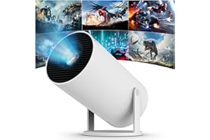 GHAZAL Mini Projecteur, Vidéoprojecteur Intelligent 4K/120 ANSI