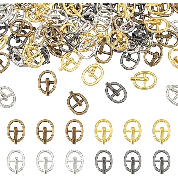 32 Stück Metall D-Ringe - 20mm Gold/Silber/Schwarz - Für Rucksäcke & DIY Projekte