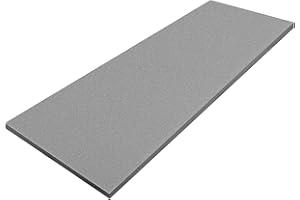 Amylove Polyurethane Foam 24" x 72" High Density Cushion Upholstery Foam Sheet for Seat Replacement DIY Projects Chairs Headboards Sofas Home(1/4" X 24" X 72",Grey)