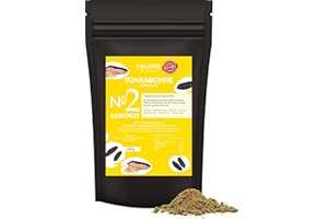 ‎SALIAMO 100g Tonkabohnen gemahlen, Wildsammlung (Brasilien), Vanille Ersatz, süß aromatisch , zum verfeinern von Gebäck, Kuchen, Cremes, Desserts, Konfitüren Marmeladen | Saliamo