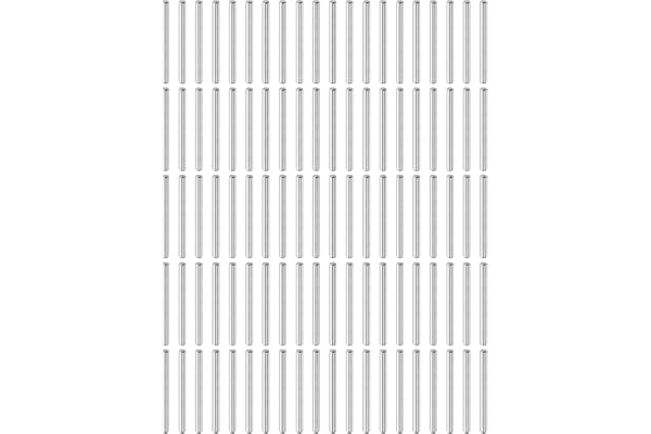 QUARKZMAN cylinderpennor rostfria, 3 mm x 35 mm pluggstift 100 stycken