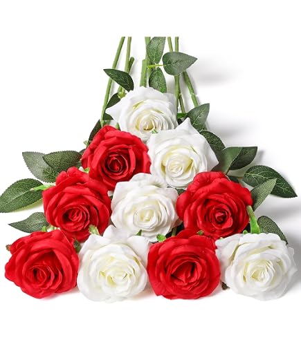 12 Bouquet Di Fiori Artificiali Per Uso Esterno, Senza Sbiadimento Fiori Di Plastica Finti Piante Artificiali Per Vasi Decorativi Da Appendere 90961092