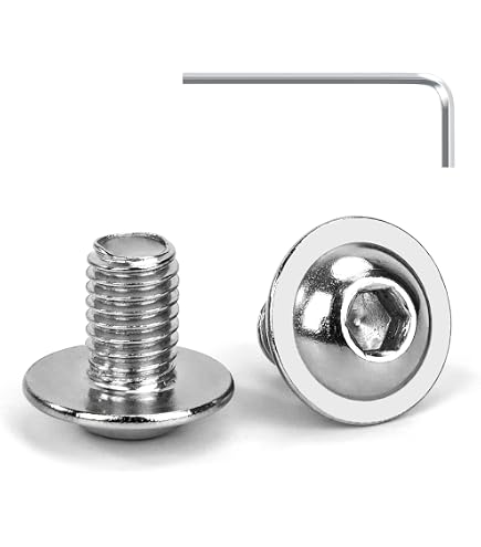 m2 vite a brugola, in acciaio INOX, filettatura integrale, destra, filettatura metrica, diametro 2 mm, filettatura 0.4 mm, argento
