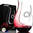 Swan Wine Decanter, Red Wine Decanter for 750ml, 1.2L Designed Horn Wine Decanter Set, Handblown, Lead-Free